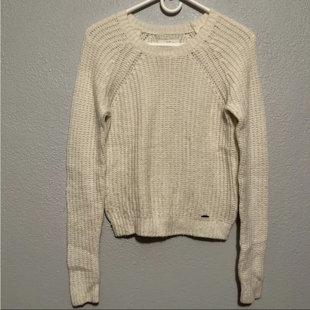 abercrombie and fitch womens small Knit white sweater size xs